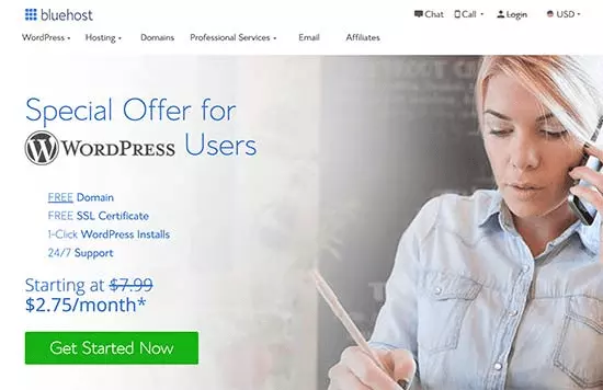 How To Start A Blog In WordPress: The Best Beginner'S Guide 24 bluehost homepage