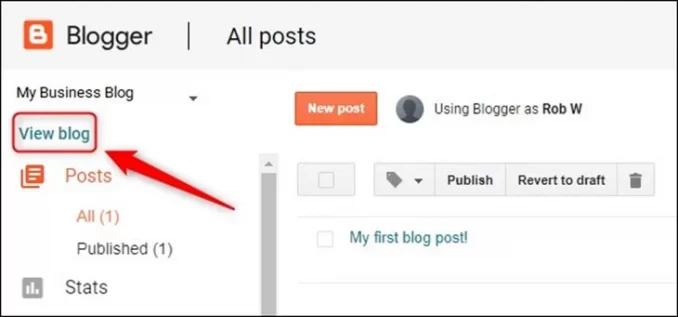 view your blog directly